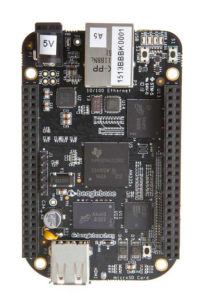 An image of a Beaglebone Black from the top